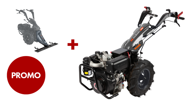 Pachet Motocultivator cu Cositoare Evotools PLUS Diesel Kama MTD370