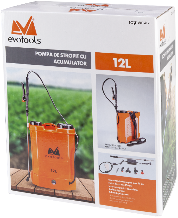 Pompa de Stropit cu Acumulator si Spatiu Depozitare PP 1152 Evotools