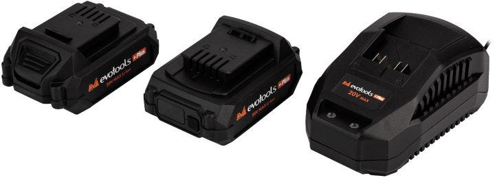 Masina de Gaurit si Insurubat Brushless cu Percutie cu 2 Acumulatori si Incarcator MAX 20V POWER Evotools Plus