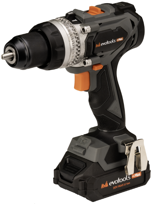 Masina de Gaurit si Insurubat Brushless cu Percutie cu 2 Acumulatori si Incarcator MAX 20V POWER Evotools Plus