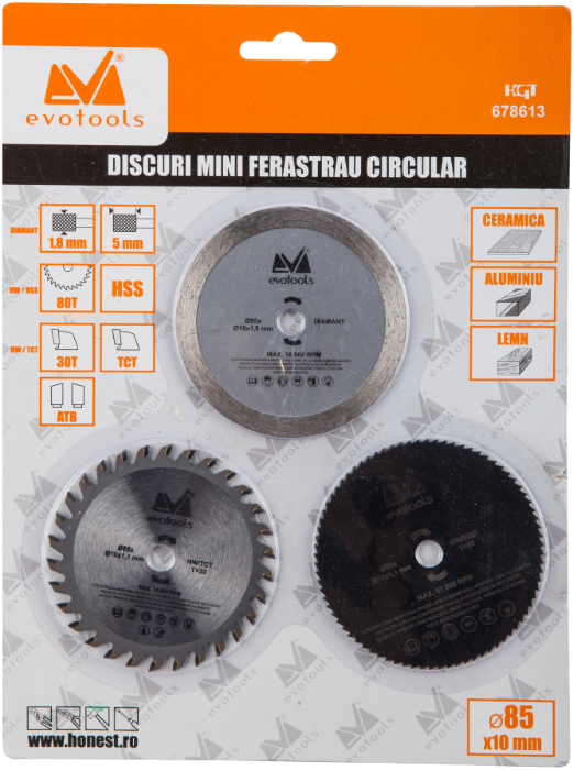 Discuri Mini Ferastrau Circular  3 Pcs