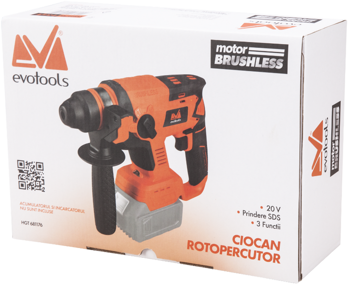 Ciocan Rotopercutor fara Acumulator si Incarcator EPTO Brushless