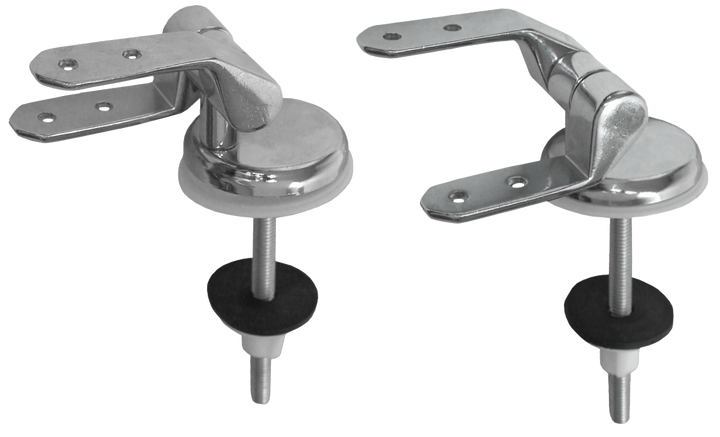 Balamale Cromate Paralele Lungi Inegale pt Capac WC 2 Pcs
