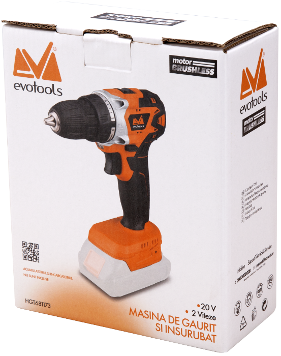 Masina de Gaurit si Insurubat fara Acumulator si Incarcator Mandrina Rapida Plastic EPTO Brushless
