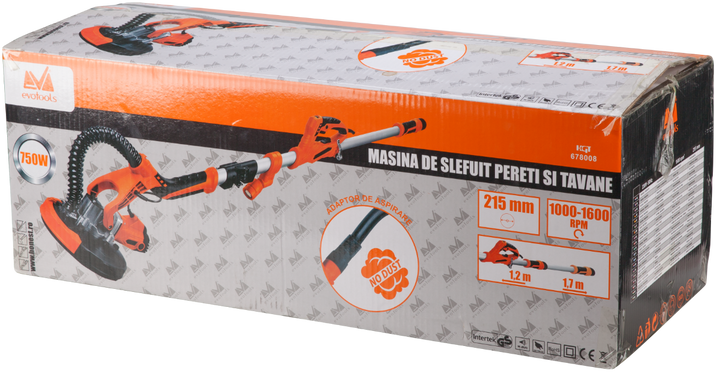 Masina de Slefuit Pereti si Tavane Telescopica EPTO DWS 750