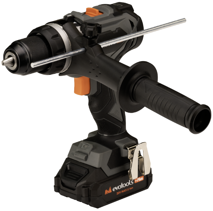 Masina de Gaurit si Insurubat Brushless cu Percutie cu 2 Acumulatori si Incarcator MAX 20V POWER Evotools Plus