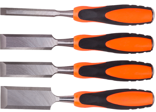 Set Dalti Lemn cu Maner de Plastic+TPR