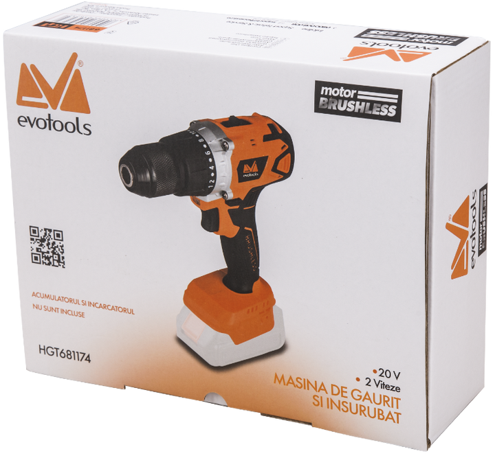 Masina de Gaurit si Insurubat fara Acumulator si Incarcator Mandrina Rapida Metalica EPTO Brushless