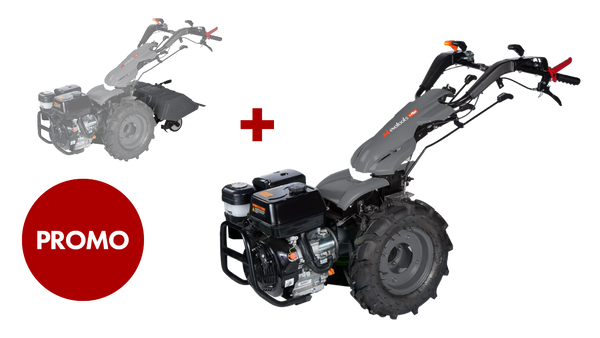 Pachet Motocultivator Motor Loncin MT370 Pornire Electrica cu Freza Evotools PLUS