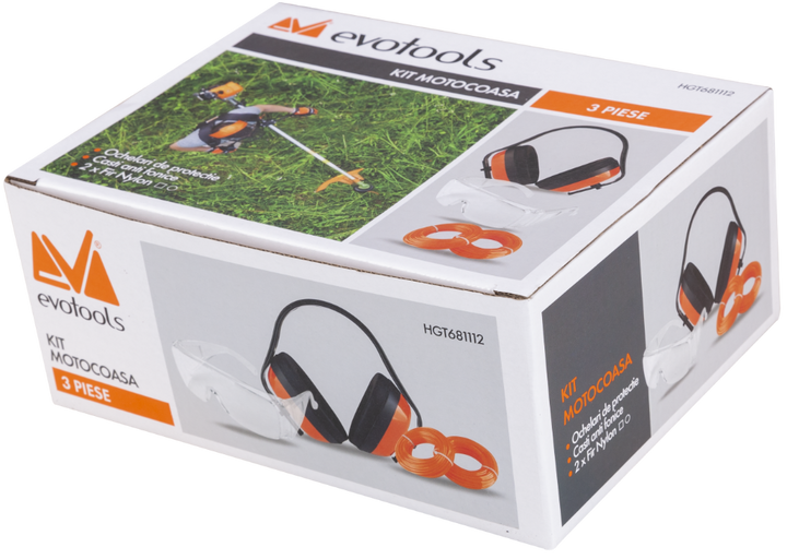 Kit Motocoasa 1 / Ochelari, Casti de Protectie, 2 Role Fir Nylon
